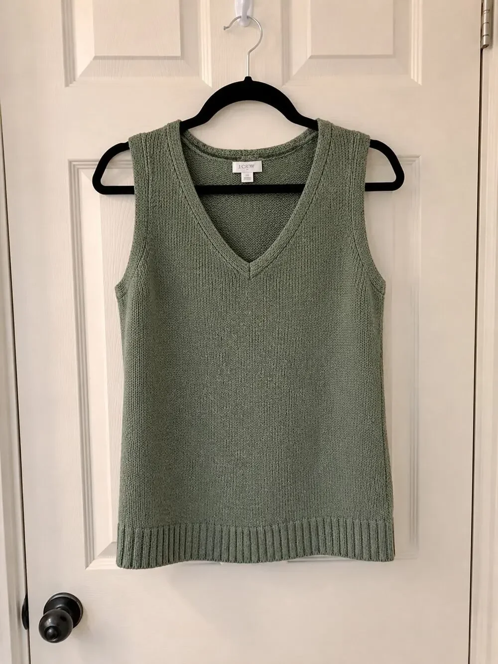 J Crew | NWT Green Beach V-Neck Knit Tank Top Size XS